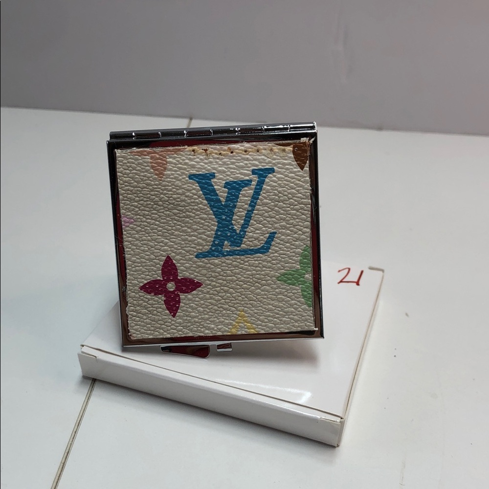Louis Vuitton Multicolor Monogram Compact Mirror - Blue Cream